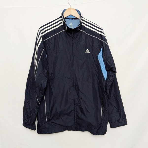 Adidas Climaproof Track Jacket – Size L – Navy/light Blue – Vintage 2000s
