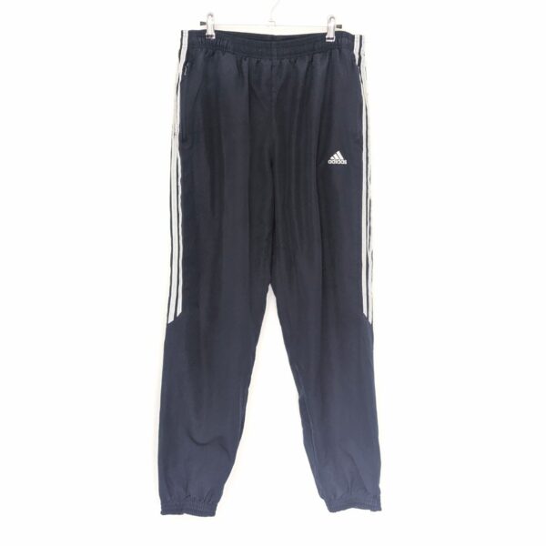 Adidas Navy Track Pants - 3 Stripe - Size M
