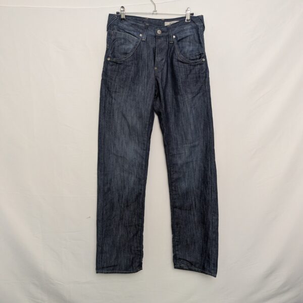 Bragg Men’s Jeans – 28w 32l – Fitted Waist / Straight Leg – Dark Wash