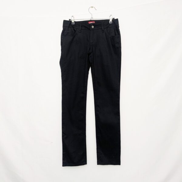 Dickies Women’s Slim Fit Trousers - Size Uk 8-10 - Black - Cotton Stretch