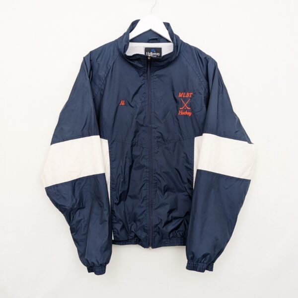 Holloway Mlbt Hockey Team Windbreaker Jacket - Navy - Size Large