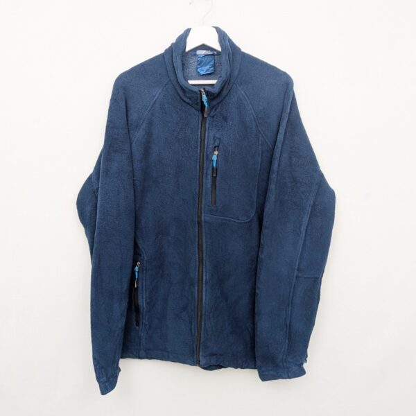 Reebok Vintage Full Zip Fleece Jacket - Navy - Size Xl