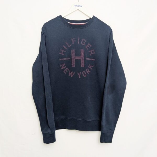 Tommy Hilfiger “hilfiger New York” Crewneck Sweatshirt – Men’s Medium – Navy