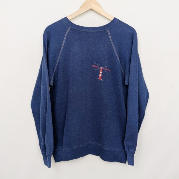 Vintage 1980s Insel Amrum Lighthouse Sweatshirt - Size Medium - Usa Made