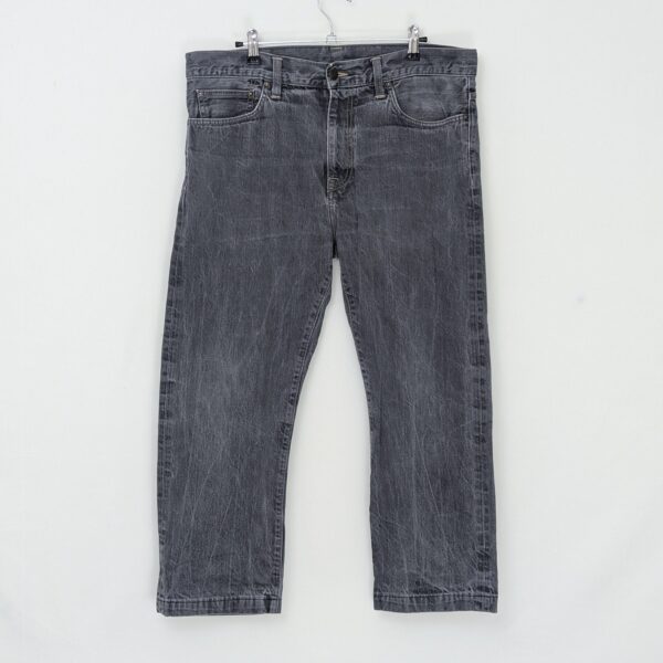 Carhartt Davies Jeans - Grey - Straight Fit - Mens Size 34W 32L