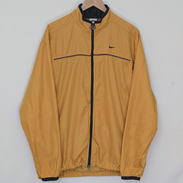 Vintage Nike Packable Windbreaker Jacket - Mustard Yellow - Size XL