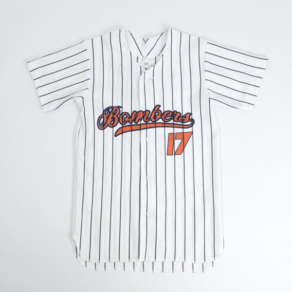 Bombers 17 Baseball Jersey - White Pinstripe - Youth L (adult S)