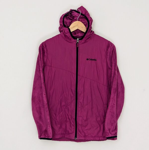 Columbia Fleece Jacket - Pink - Size Xl Womens