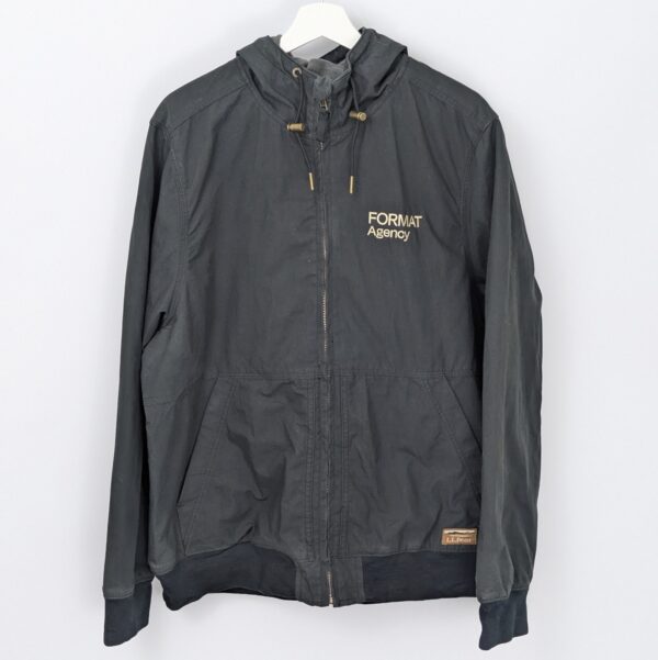 L.l.bean Work Jacket - Black - Mens Xl - Hooded Utility Jacket
