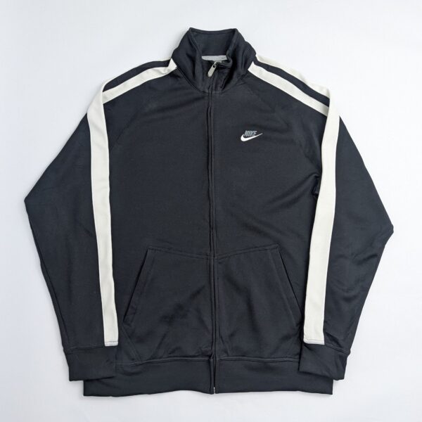 Nike Track Jacket - Black/grey - Full Zip - Size Xl