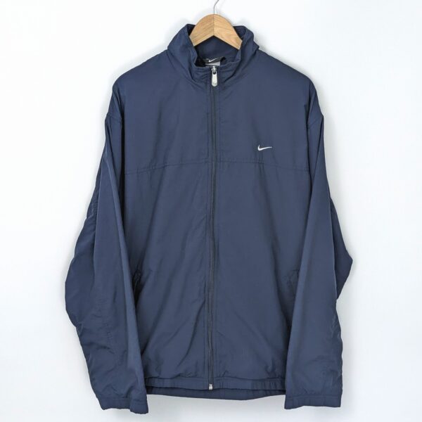 Nike Vintage Windbreaker Jacket - Navy - Full Zip - Size Xl