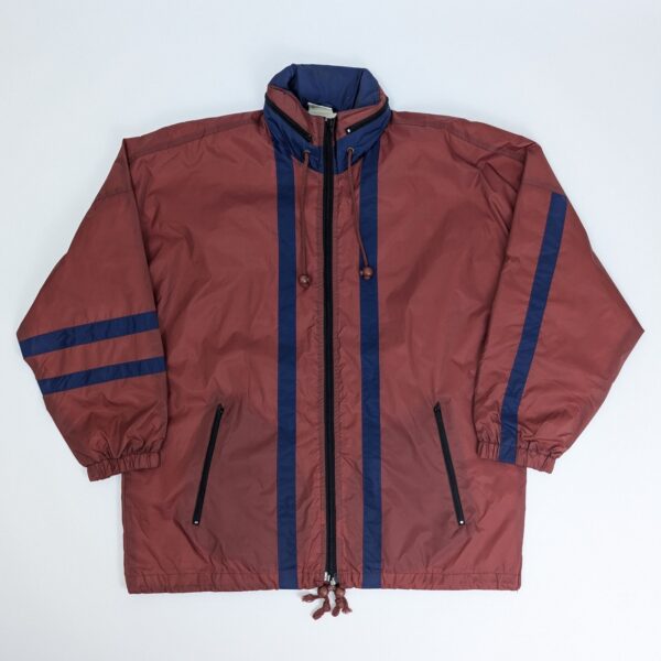 San Marco Windbreaker Jacket - Red/navy - Size M - Hidden Hood