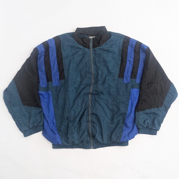 Vintage Cheetah Sportswear Windbreaker Jacket - Green/blue - Size M
