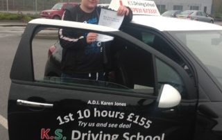 Congratulations to Luke Mills Passed Practical Driving Test 11th November