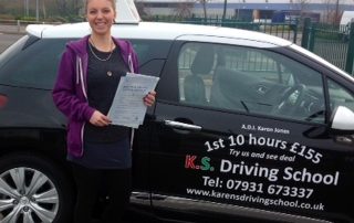 Abbey Lewis Passed 9th March in Shrewsbury