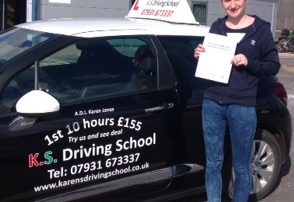 Tamzin Simcox Passed Driving Test 1st Time in Shrewsbury