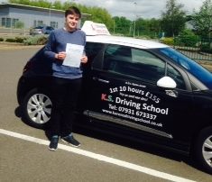 Congratulations to Toby Challnor passing his driving Test 1st time