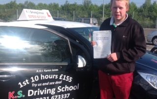 Congratulations to Nathon Jones on Passing his Driving Test 1st
