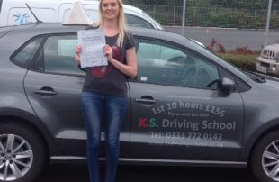 Emma King Passed her Driving Test in Shrewsbury 22nd September