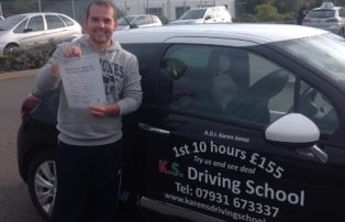 Luke Tomlins Passed 1st Time in Shrewsbury 23rd September