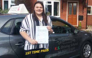 Driving lessons Shrewsbury Test Pass for Beth Coxan 1ST Time