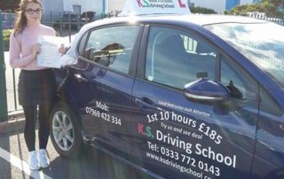 Driving Test Pass for Chloe Lee on 29th September