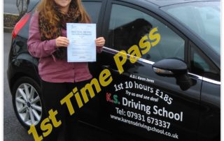 Driving Lessons Shrewsbury Jade Morris Passed 1st Time 9th November