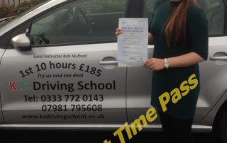 Driving Lessons Shrewsbury 1st Time Pass for Neha Chadel