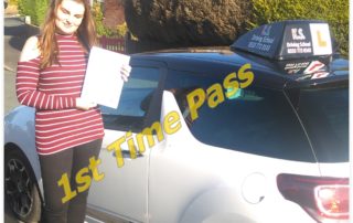Driving Lessons Ludlow 1st Time Pass for Lucy Whiteley
