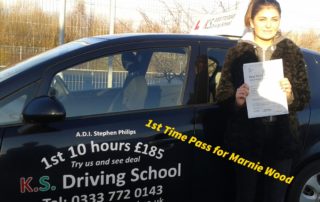 Marnie Wood Passed 1st Time Driving Test 20th December