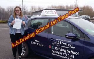Driving Lessons Shrewsbury Nicole Morgan 1st Time on 10th February