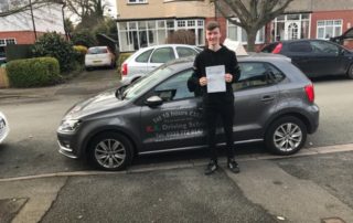 Driving Lesson Shrewsbury Congratulations to Harry Morris on 2nd March