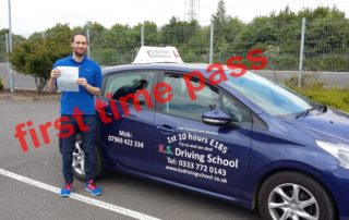 Leif Grunberger Passed Driving Test First time on 8th May