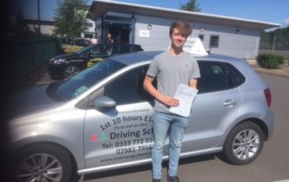 Driving Test Pass for Ollie Higgins in Shrewsbury 5th July
