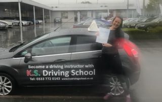 Driving Test Pass for Emily Robson in Shrewsbury on the 19th October