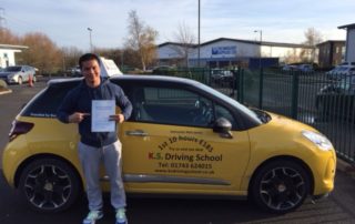 Driving Test Pass Joben mari Passed in Shrewsbury on 7th December