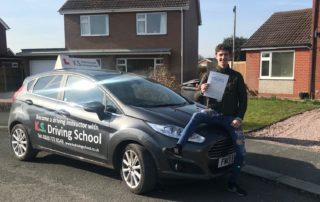 Driving Test Pass 1st Time in Whitchurch for Reece Worral
