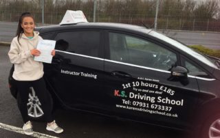 Driving Lessons Shrewsbury Gabriella Graves Passed her Driving Test in Shrewsbury 3rd April
