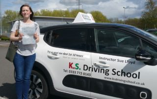 Stephanie Cruiford Shrewsbury Passed Her Driving Test on 25th April