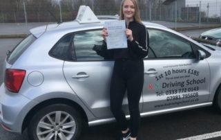Driving Test Pass for Georgia Yeomans who passed her test on 4th April in Shrewsbury