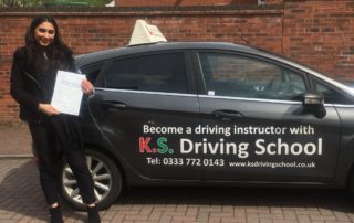 Congratulations Angel Manu taking her Driving Test in Telford