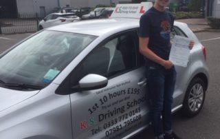 Congratulations Tommy Lincoln who passed his driving test on 18th July Shrewsbury