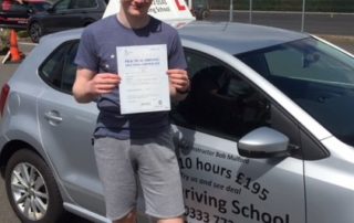 Congratulations to Kieran Duffy who passed his driving test 1st time on 7th August
