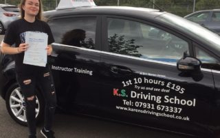 Driving Lessons Shrewsbury Heather Codd Passed 31st August