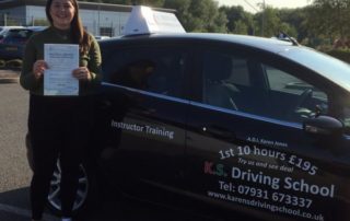 Driving Test Pass for Lauren Fredrick