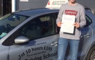 Congratulations to Josh Breeze who Passed