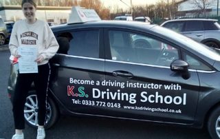 Congratulations on Charlotte Georgie Roberts on passing her test today 9th Jan