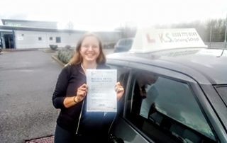 Driving Test Pass 1st Time for Ellice Powell
