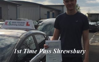 Driving Test Pass Kerian Lewis Shrewsbury
