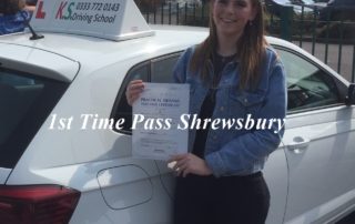 Driving Test Pass 17th April in Shrewsbury for Beth Jones